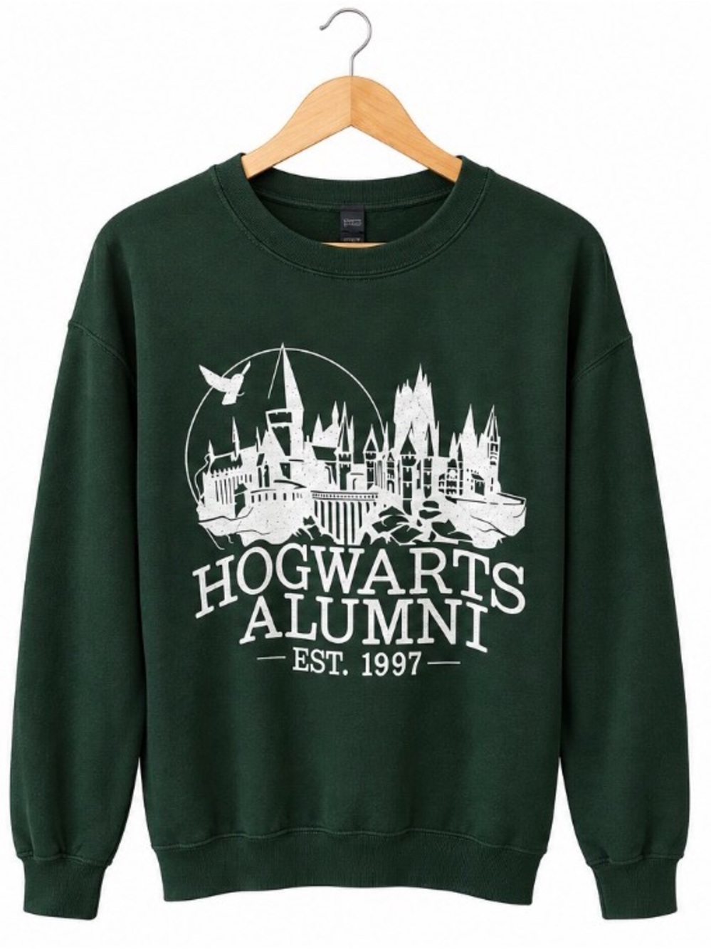 Harry Potter Hogwarts Alumni Established 1997 green sweatshirt